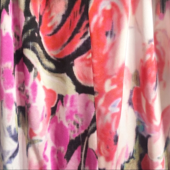 NEW Elie Tahari Johanna Silk Abstract Floral Tank Blouse XL - Picture 7 of 10